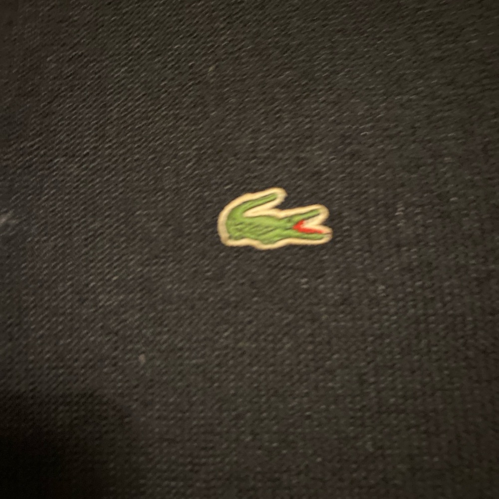 Men’s Black Cardigan Sweater with alligator!